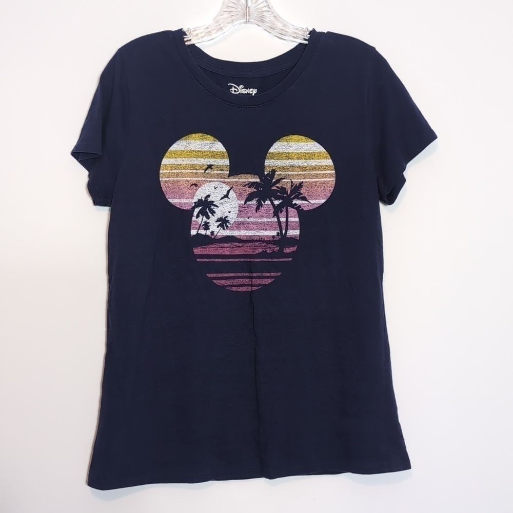 Disney Mickey Mouse Sunset Graphic T Shirt